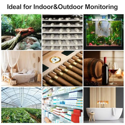 eMylo WiFi Indoor Outdoor Thermometer Hygrometer with 3 Remote Sensors