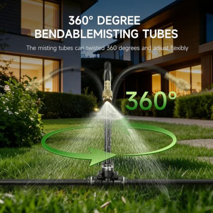 200FT 1/4" Drip Irrigation System, Garden Watering System Kit