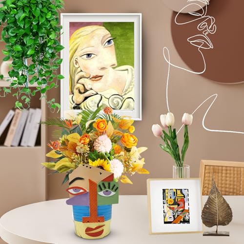 Midogaigai Abstract Face Planter Pots for Indoor Plants&Flowers Home Decor - style: Eclectic