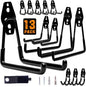 13 Pack Heavy Duty Garage Hooks, Wall Mounted Tool Hangers