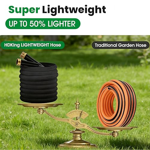 Garden Hose 50FT, Non-Expanding Water Hose Ultra Lightweight - size: 50FT