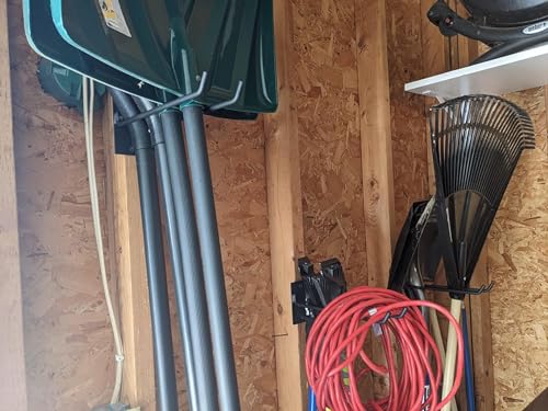 4-Pack Solid Steel Garage Wall Hooks for Tools