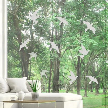 UV Reflective Anti Collision Window Bird Stickers Decals Glass Door Protect and Save Bird Strikes (Transparent, Reusable) - color: Transparent Uv Reflective