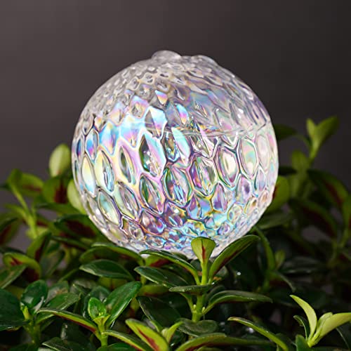 Tomorotec Glass Plant Self Watering Globes 2-Pack Pearl Luster Iridescent