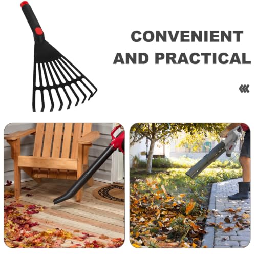GANAZONO Small Rake Small Gardening Rake Leaf for Outdoor for Flower Bed with Handle Leaf for Garden s for Gardening Garden Grass Plastic