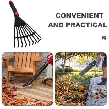 GANAZONO Small Rake Small Gardening Rake Leaf for Outdoor for Flower Bed with Handle Leaf for Garden s for Gardening Garden Grass Plastic