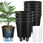 Wonderjune Self Watering Planter, 5.91'', Black, 9 Pcs - color: Black, size: 5.91''