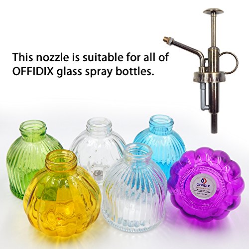OFFIDIX Sprayers Watering Nozzles Replacement for Bottles Plastic Slivery Nozzle Top Pump for Small Glass Watering Bottle (Antique)