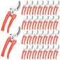 Chumia 30 Pack Garden Shears Flower Clippers for Plant Cutting, Orange - color: Orange