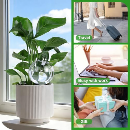 2 Pack 26 oz Extra Large Plant Self Watering Globes Top Fill - size: 2 Pack