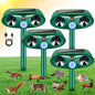 2026 Upgraded 4-Pack Solar Ultrasonic Animal Repellent Outdoor for Yard
