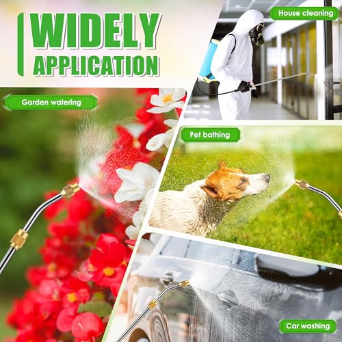 Enhon Extendable Sprayer Wand with Adjustable Nozzle, Filter & PVC Hose - size: 16.54 In