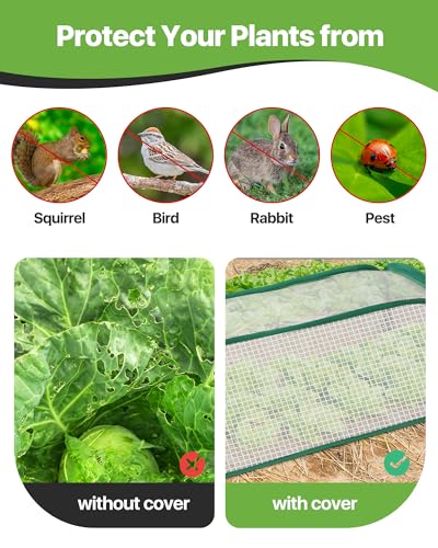 Garden Covers for Raised Beds, Greenhouse Humidity Domes, 2 Pack