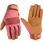 Wells Lamont Women's Synthetic Leather Work Gloves, Adjustable Wrist, Large - size: Large