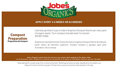 Jobe's Organics Fast Acting Granular Fertilizer Compost Starter, Easy Plant Care Compost Accelerator, 4 lbs Bag - size: 4 lb