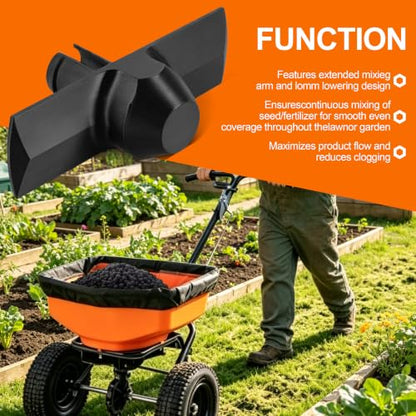 1Pack Broadcast Spreader Agitator Replacement – Eliminates Clumping,Compatible with Echo RB-60 Seeder Grass Seed – Improved Flow & Easy Instal