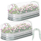 Woanger 2 Pack Garden Netting for Raised Beds with Hoops, for 4x2x1 ft - size: for 4x2x1 ft