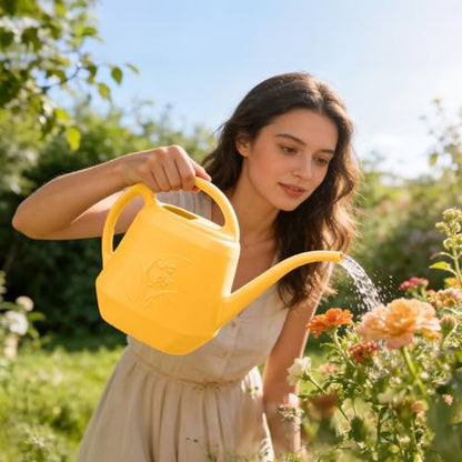Hand Plant Watering Can - Orange- 1/2 Gallon - color: Orange