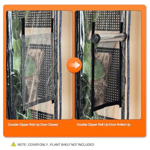 Bstrip Greenhouse Cover with Base Tray, 30.7x14.5x57.8in