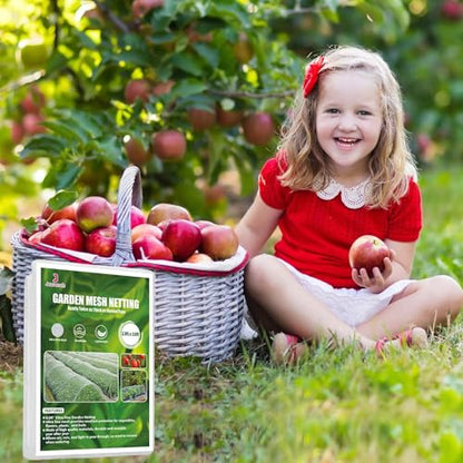 Jevrench 13 x 16 ft Garden Netting Row Cover, Ultra Fine Mesh for Plants - size: 13ft x 16ft