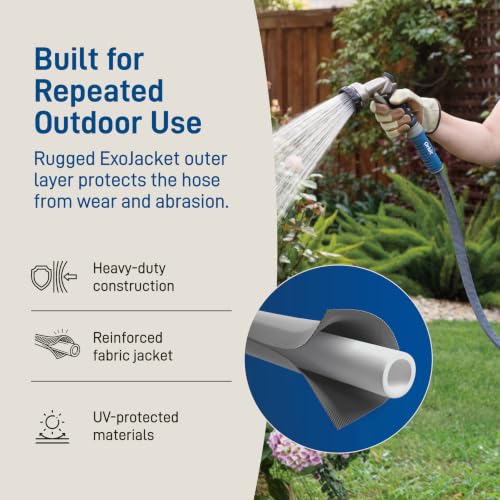 Orbit ExoJacket Heavy Duty Fabric Garden Hose, 50 ft x 5/8 in - 33185 - size: 50 Ft, style: ExoJacket