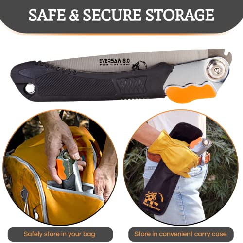 8-inch Folding Hand Saw Compact Camp Saw for Trees Pruning and Gardening