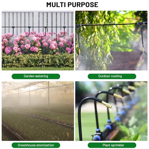 Thiswing 360° Adjustable Drip Irrigation System with 10 Nozzles - size: 30FT