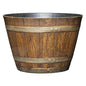 9" Jameson Whiskey Barrel with Drainage in Distressed Oak - color: Distressed Oak, size: 9"