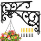 2 Pack Heavy Duty Wall Plant Hanger Brackets，11"RustProof Wall Mount Hook