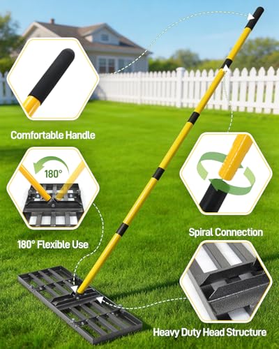 Joyhalo 36in Lawn Leveling Rake - size: 36in