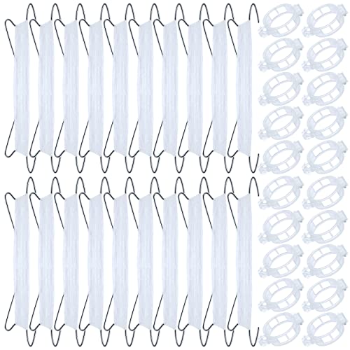 40Pcs Tomato Hooks with String, Holder & Plant Support Clips - 33.3ft Twine to Prevent Tomatoes from Pinching or Falling Off - color: White-40PCS