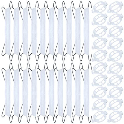 40Pcs Tomato Hooks with String, Holder & Plant Support Clips - 33.3ft Twine to Prevent Tomatoes from Pinching or Falling Off - color: White-40PCS