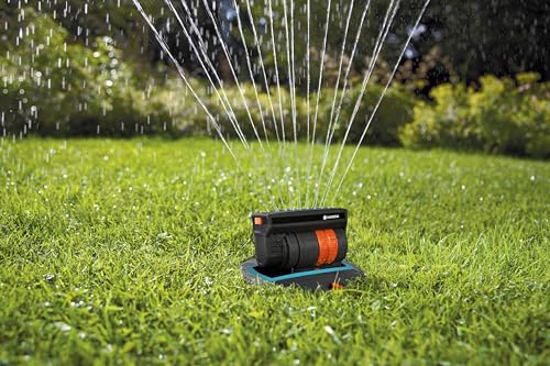 Gardena OS 140 pop-up Rectangular Sprinkler: Sprinkler System for Square and Rectangular Areas up to 140 m² in Size, Fitted Flush to The Ground (8223-20)