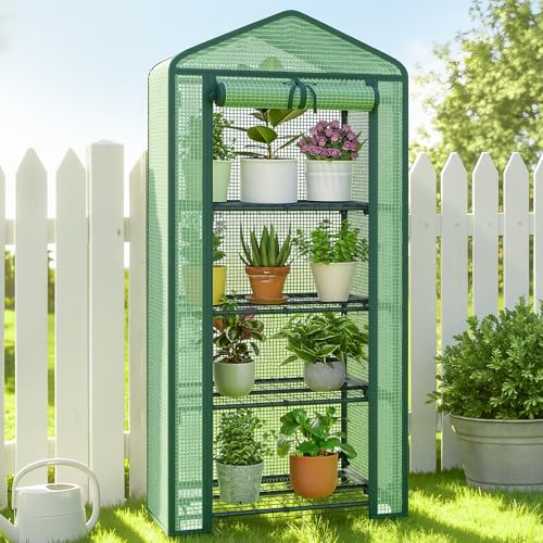 4-Tier Mini Greenhouse for Indoor Outdoor - style: 4-Tier