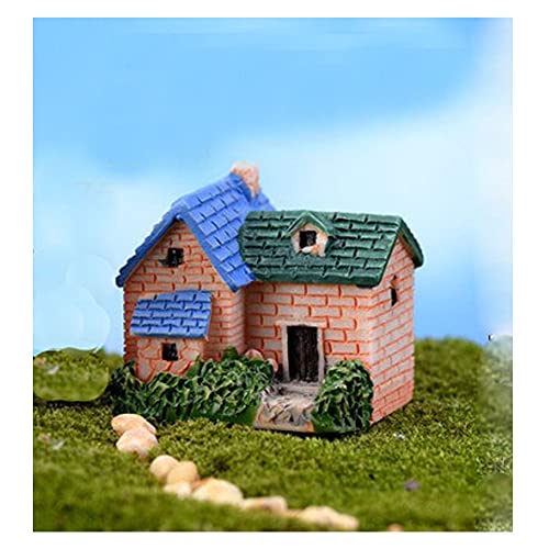 Miniature Fairy Garden Figurines Accessories, Micro Landscape, Plant Pots & Bonsai Craft Decor 1PCS - color: House