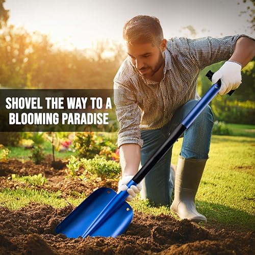 EcoNour 32" Multipurpose Snow Shovel for Car Driveway Lightweight Aluminum