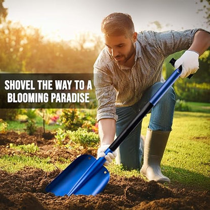 EcoNour 32" Multipurpose Snow Shovel for Car Driveway Lightweight Aluminum