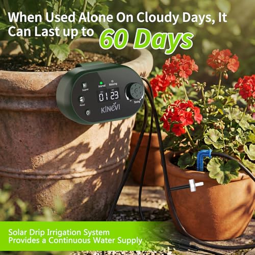 Solar Drip Irrigation System, Auto Plant Waterer for 30 Pots - color: 308