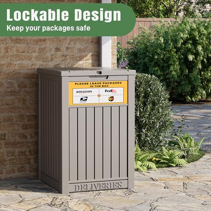 Package Delivery Box for Outside, Grey - color: 021 Grey