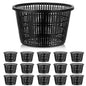 Weysat 16 Pcs Pond Plant Baskets 8.3 x 5.1 Inch, Aquatic Net Pot N Mesh - color: N Mesh, size: 8.3 x 5.1 Inch