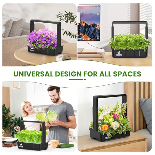 15 Pods Hydroponics Growing System Indoor Garden with LED Grow Light