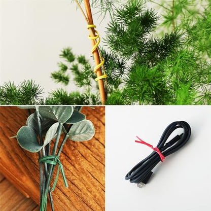 300 pcs 5 inches Black Plastic Twist Ties, Cable Ties, for Bags, Gardening Tools - color: Black