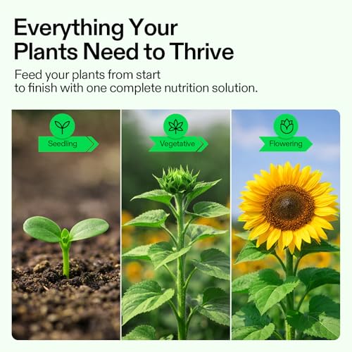 VIVOSUN Complete Nutrient System Starter Kit, for Indoor Growers