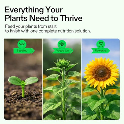 VIVOSUN Complete Nutrient System Starter Kit, for Indoor Growers