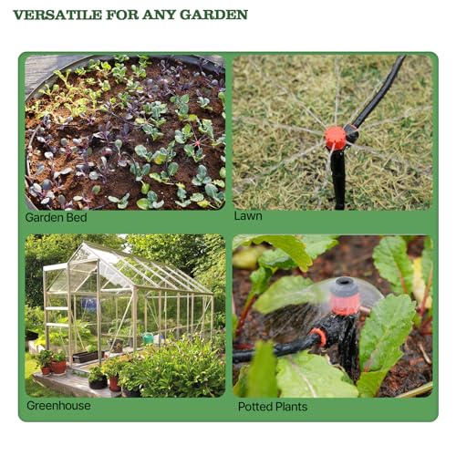 Anleolife 230FT Drip Irrigation System Kit, Complete Garden Watering System - style: 230FT All-Around Kit