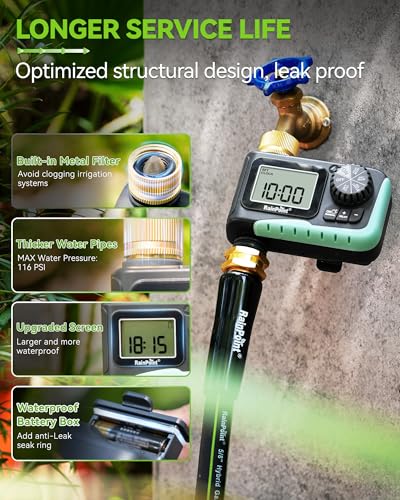 RAINPOINT Sprinkler Timer with Brass Swivel
