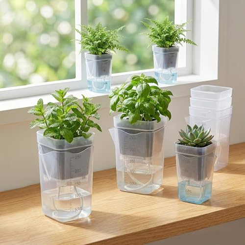 20 Pack Self-Watering Pots, 2 & 2.5 Inch Nursery Planters
