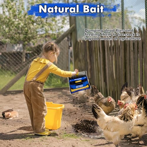 10 Pack Pre-Baited Fly Traps Outdoor Fly Bags for Patio Farm Ranch - size: 10 Packs