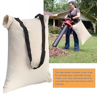 OwnMy Universal Leaf Vacuum Blower Bag Replacement Bottom Debris Dump Bag - color: White