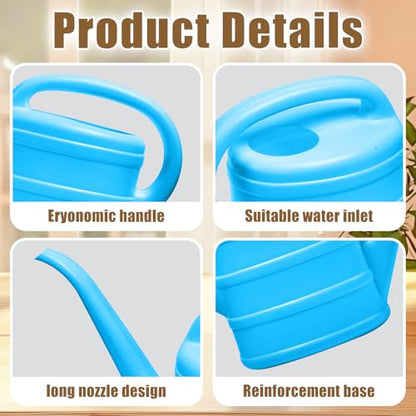 ZXJ Small Plant Watering Can - 1/3 Gallon - Blue - color: Blue